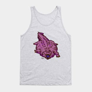 purple flat fuck friday meme crocodile / chonker alligator Tank Top